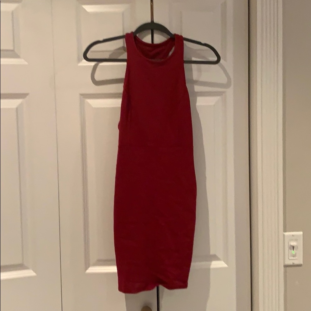 Solemio red dress